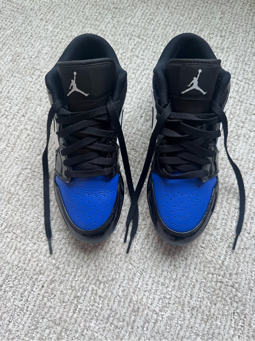 Men's Jordan 1 Low TD Cleat "Royal Toe" - Size 8